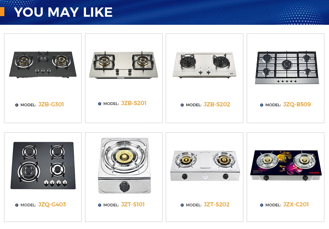 Stainless Steel Built in Panel 5 Burners Cooktop Gas Hob